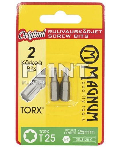 Torx otsikud 1/4" TX25 / 2 tk