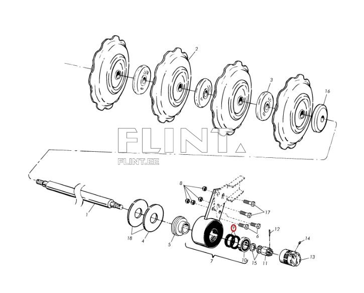 Tihend 42x65x8 NBR Väderstad 422464