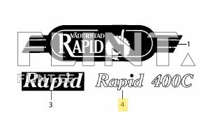 Kleebis Väderstad Rapid 400C 477619
