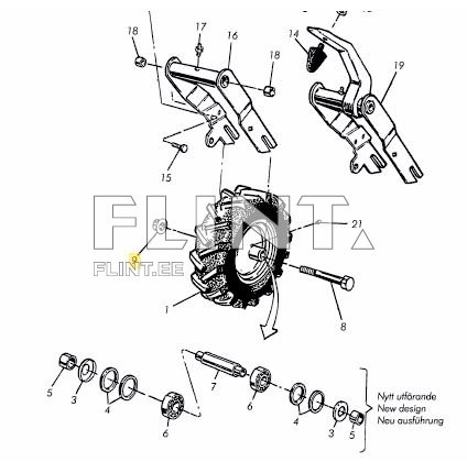 Ratasrulli ratta telje mutter Väderstad 51131600021