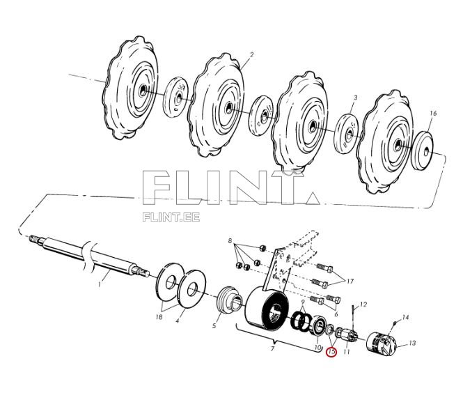 Taldrikvedru 25x56x6 M24 Väderstad 52062400094