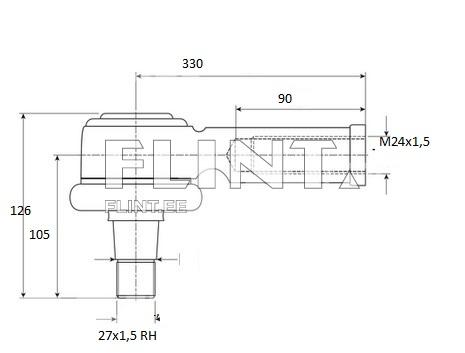 Rooliots välimine Valtra V37017400
