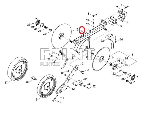 Seemendi vannas 23240100 (lühike) Horsch