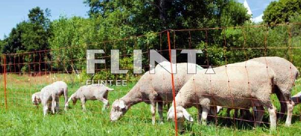 Karjuse võrk 90cm X 50m + 14posti